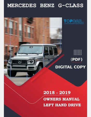 mercedes benz g-class  2018-2019 owners manual